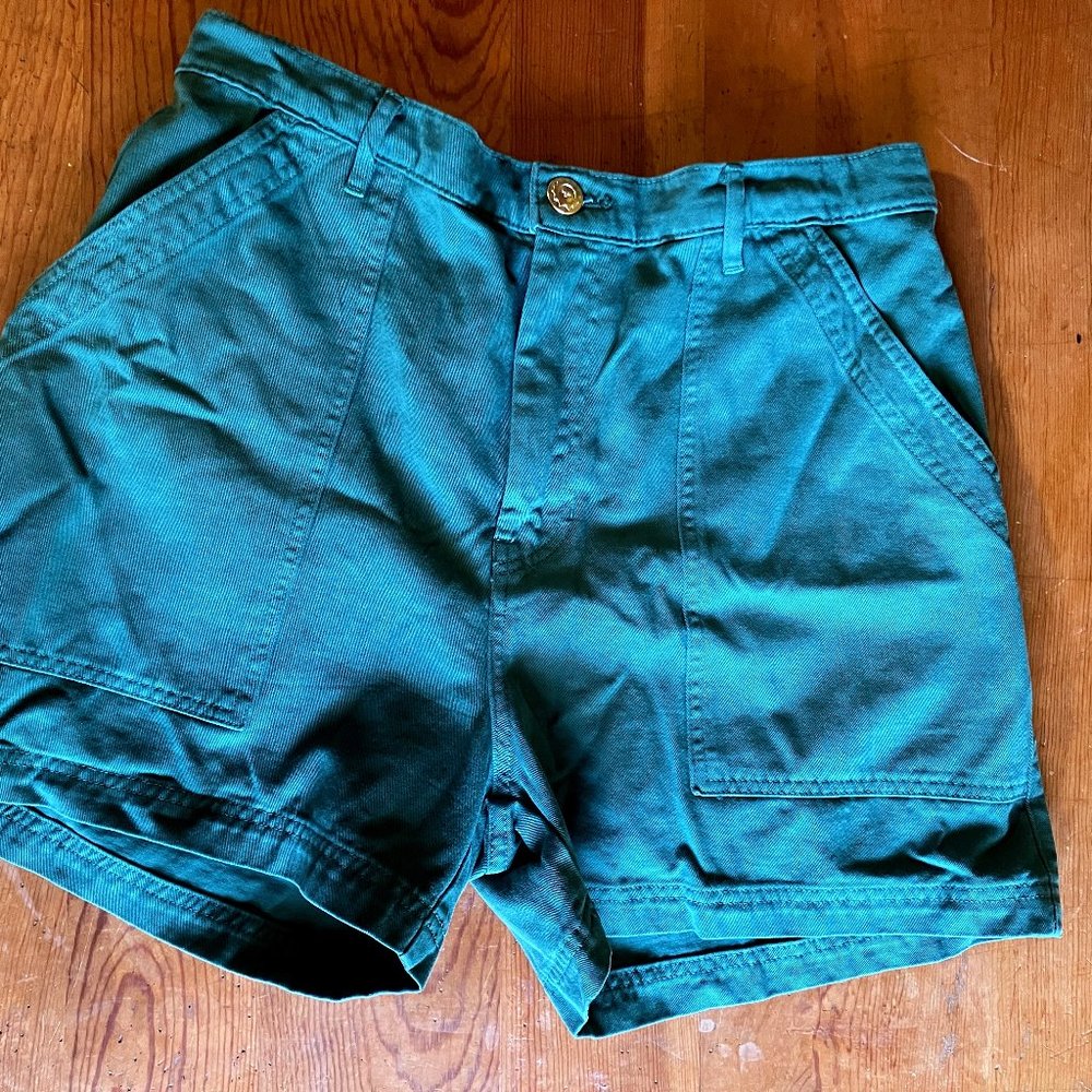 Big Bud Press L Work Shorts in Dark Emerald Green NWOT